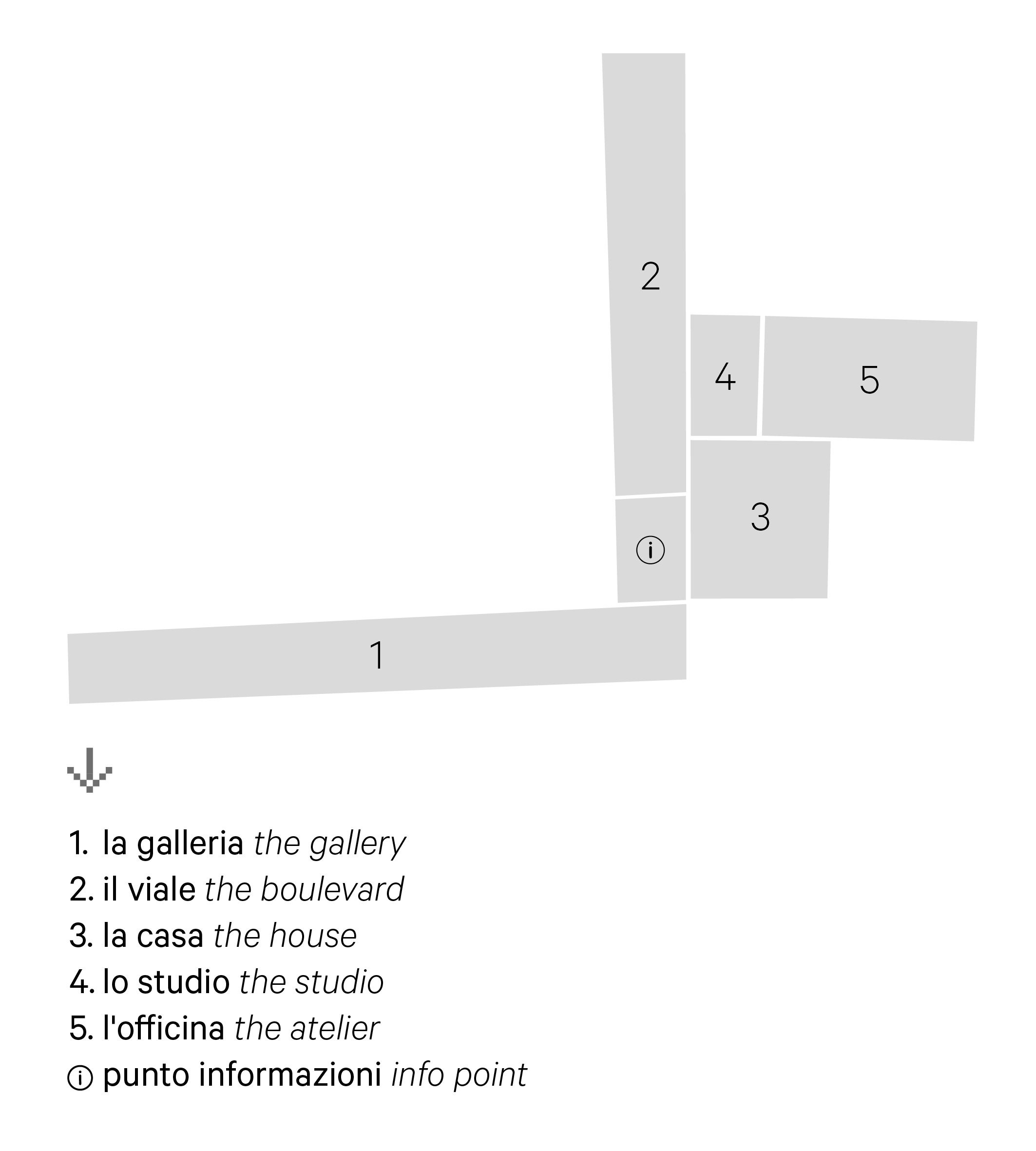 MAPPA SINGOLE STANZE CON LEGENDA