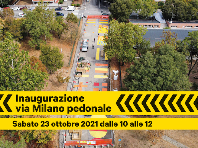 inaugurazione via milano pedonale