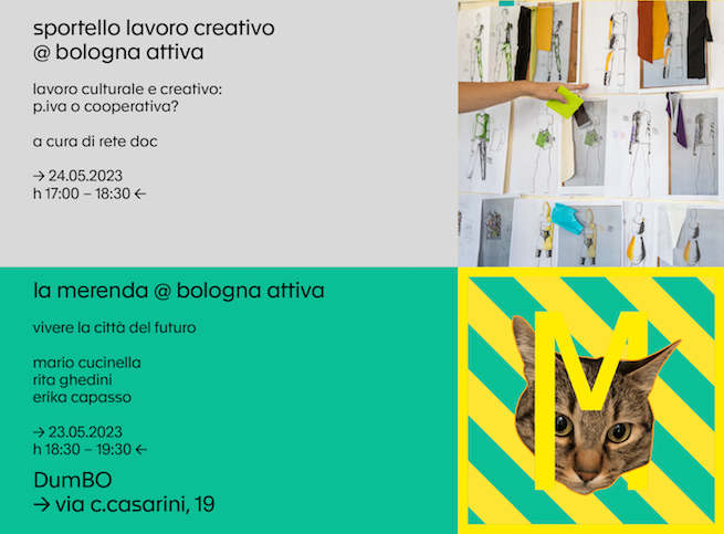 2023 05 24 Bologna Attiva Sportello Lavoro Creativo Merenda Newsletter Vivere la città del futuro 1